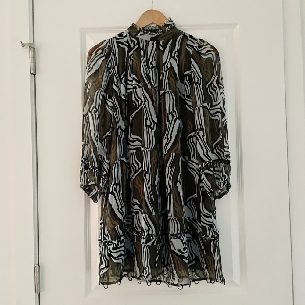 Apiece Apart La Sierra Wild Earth Silk Mini Dress - Picture 6 of 11
